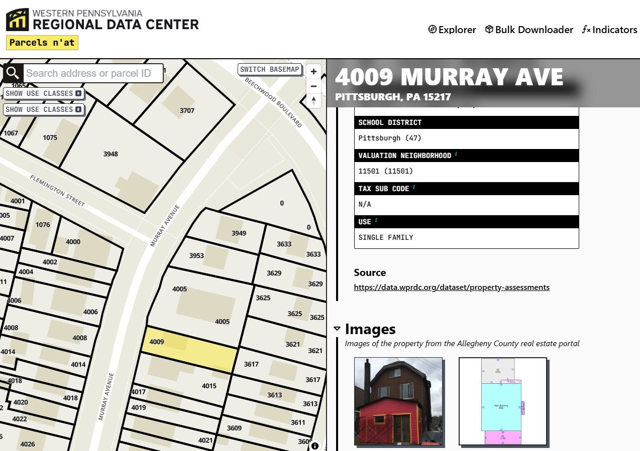 Parcels N'At Housing and Property Data Tools screenshot